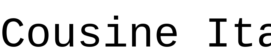 Cousine Italic Yazı tipi ücretsiz indir